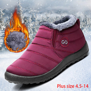 Women snow boots 2019 new waterproof winter boots women shoes solid casual shoes woman keep warm plush winter shoes women boots