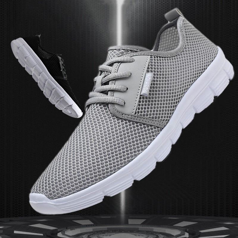 2020 men's summer new  casual shoes woman lightweight large size outdoor sports running shoes couple shoes mesh 48 yards 47 gray