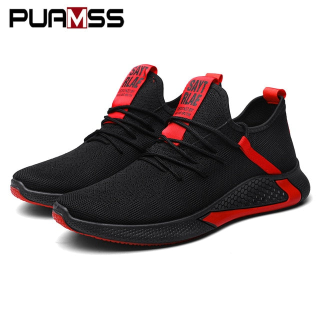 2019 New Men Shoes  Breathable Men Sneakers Zapatillas Hombre Flyknit High Quality Men Casual Shoes