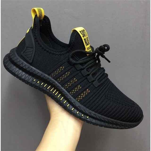 New Mesh Men Sneakers Casual Shoes Lac-up Men Shoes Lightweight Comfortable Breathable Walking Sneakers Zapatillas Hombre B1352