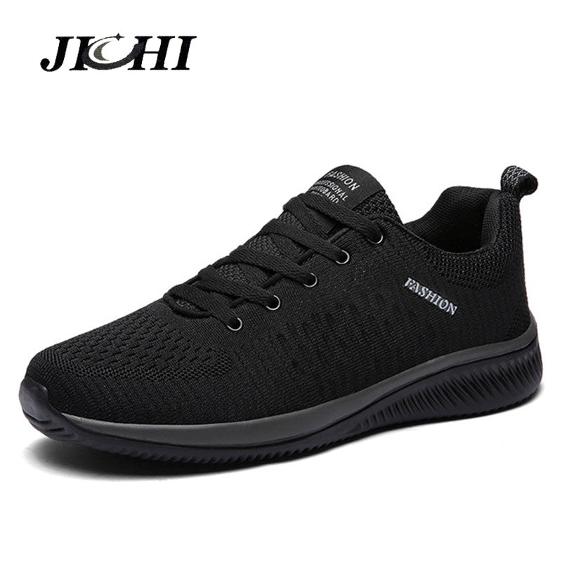 Comfortable Casual Shoes Men Breathable Walking Shoes Lightweight Sneakers Black Footwear Men Lace Up Running Shoes Men Big Size