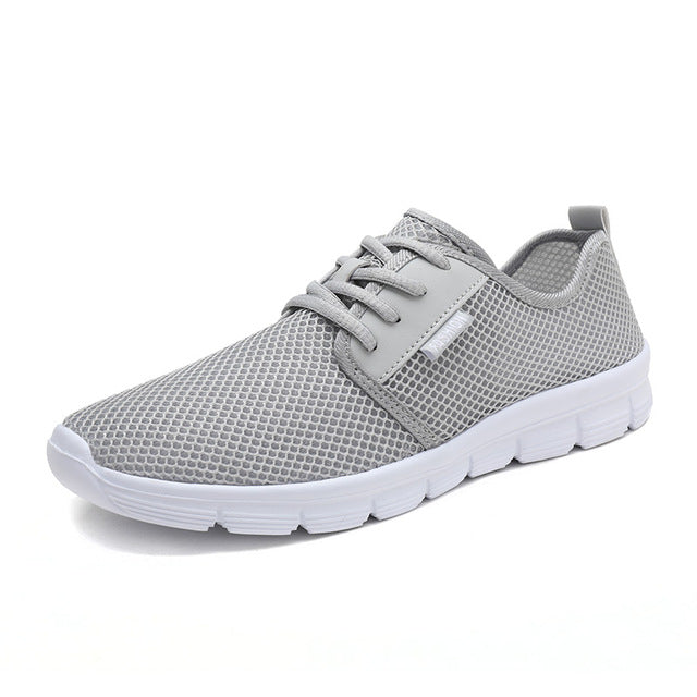 2020 men's summer new  casual shoes woman lightweight large size outdoor sports running shoes couple shoes mesh 48 yards 47 gray