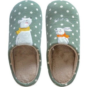 Indoor Warm Women Slippers Cute Animal Fox Unicorn Winter Fur Home Shoe Female Girl Nonslip Memory Foam Cotton House Slippers