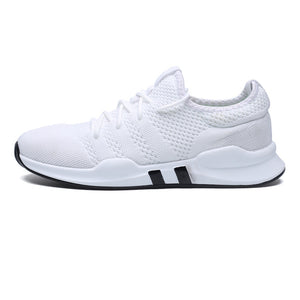 Fashion Outdoor Men White Sneakers High Quality Brand Casual Breathable Shoes Mesh Soft Jogging Tennis Mens Shoes Summer